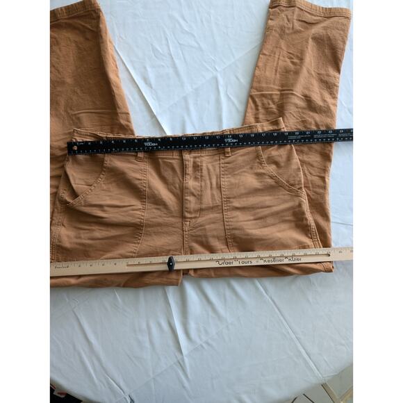 KNOX ROSE Rust Colored Straight Leg Pant Large Front Pocket‎ Sz L - Picture 4 of 5